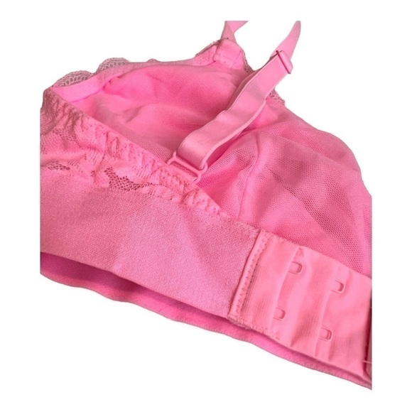 PINK Victoria's Secret Lightly Lined Bralette Size S-DD Adjustable Straps Pink - Picture 4 of 7